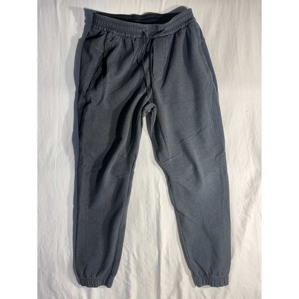 Lululemon Engineered Warmth Jogger Men Medium Gray Textured Knit Sweatpants